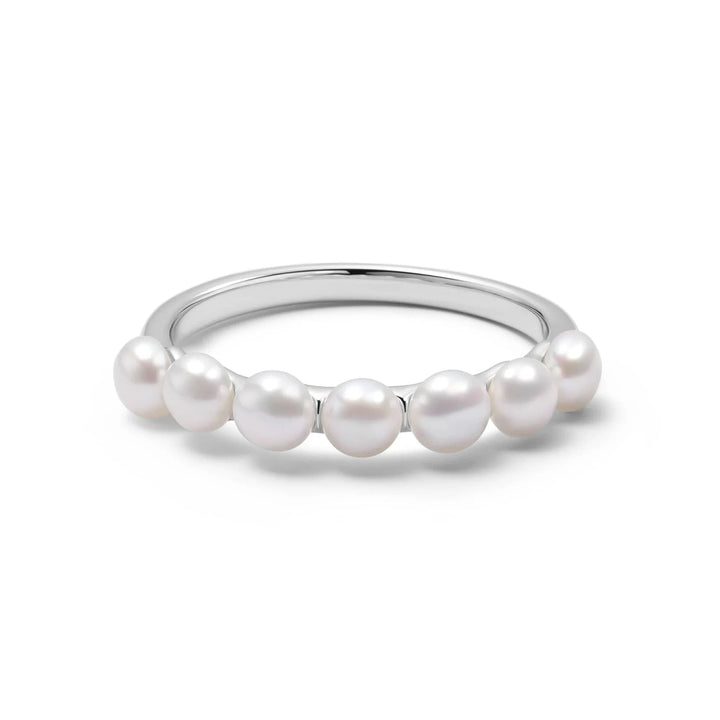 Daisy London Silver Chunky Pearl Band Ring - MococoDaisy LondonBPR02_SLV_SRings