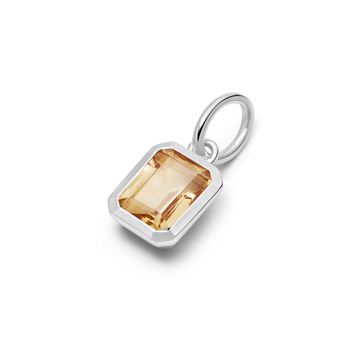 Daisy London Silver Citrine November Birthstone Charm Necklace - MococoDaisy LondonBS23_SLVNecklaces