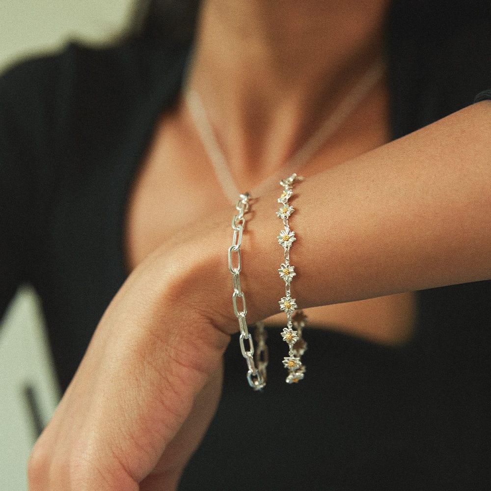 Daisy London Silver Daisy Chain Bracelet - MococoDaisy LondonBR6005_SLVBracelets