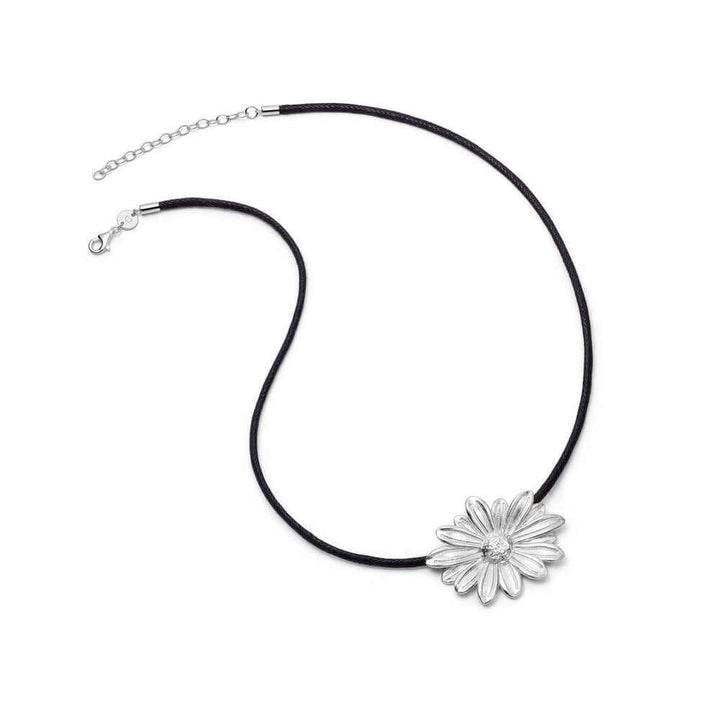 Daisy London Silver Daisy Large Cord Flower Necklace - MococoDaisy LondonDBN04_SLVNecklaces