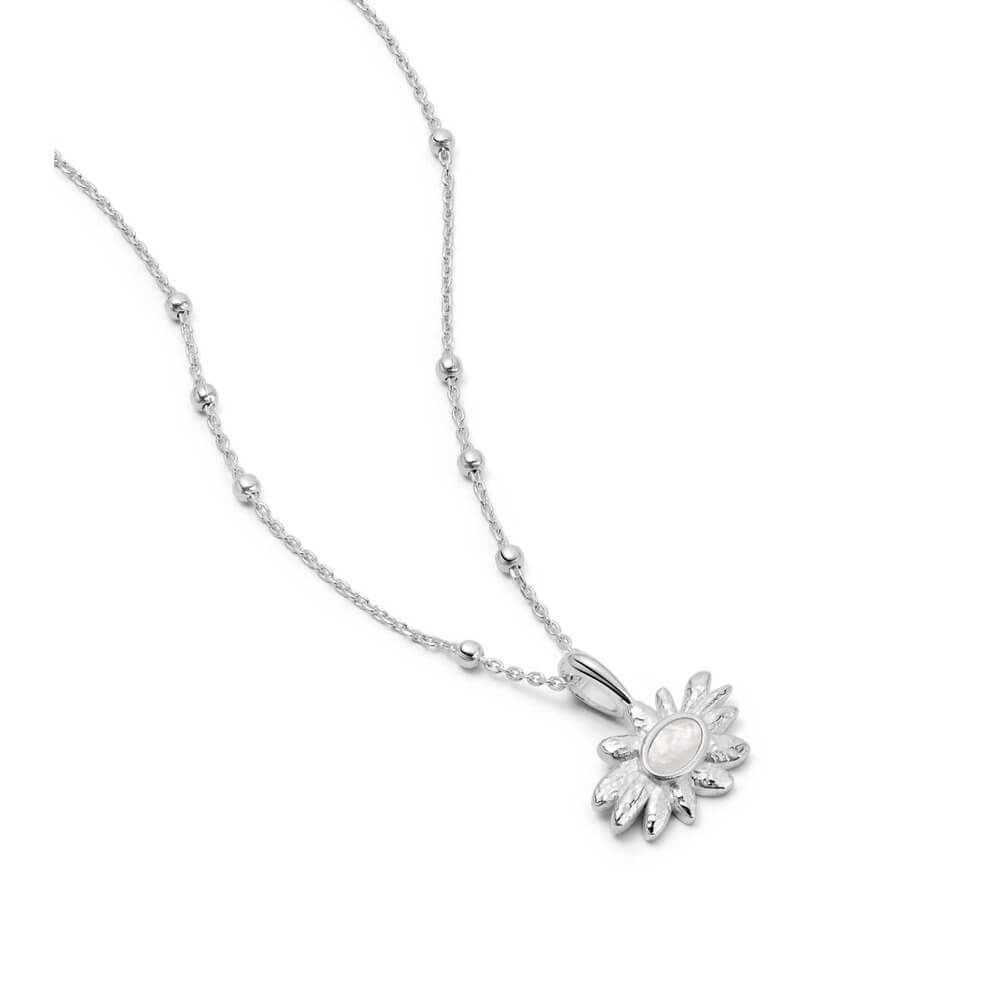 Daisy London Silver Daisy Mother Of Pearl Flower Necklace - MococoDaisy LondonDBN03_SLVNecklaces