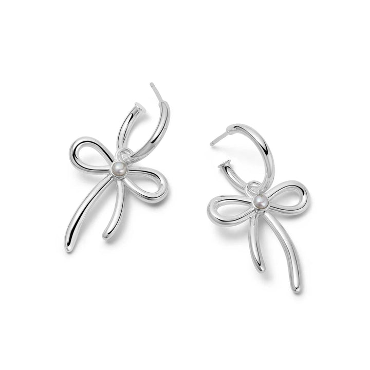 Daisy London Silver Daisy Pearl Big Drop Earrings - MococoDaisy LondonBPE05_SLVEarrings