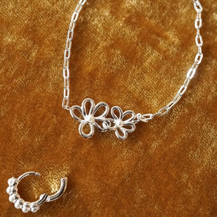 Daisy London Silver Daisy Pearl Bracelet - MococoDaisy LondonBPBR01_SLVBracelets