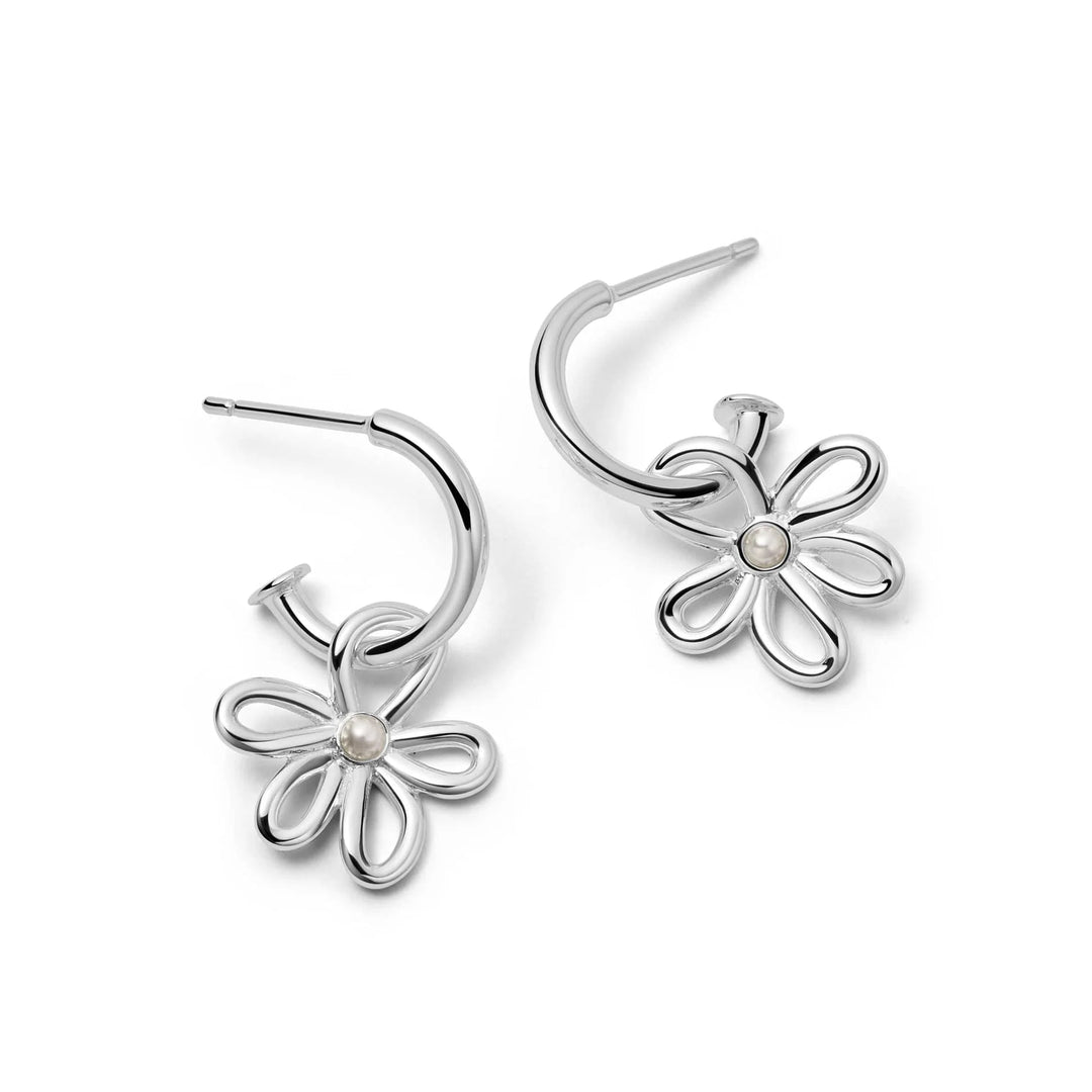 Daisy London Silver Daisy Pearl Drop Earrings - MococoDaisy LondonBPE02_SLVEarrings