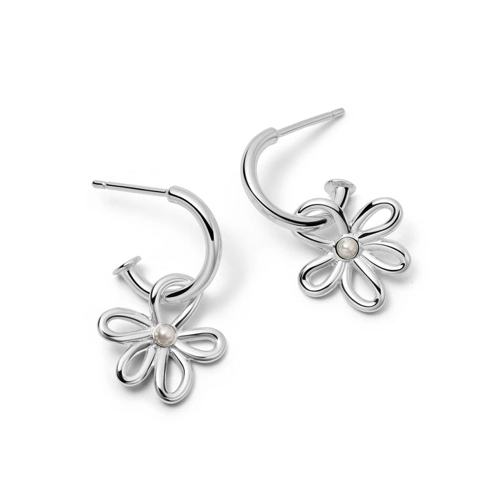 Daisy London Silver Daisy Pearl Drop Earrings - MococoDaisy LondonBPE02_SLVEarrings