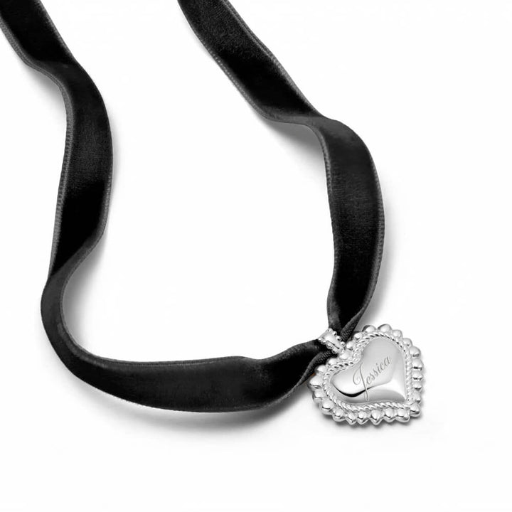Daisy London Silver Engravable Bobble Heart Necklace - MococoDaisy LondonHTN03_SLVNecklaces