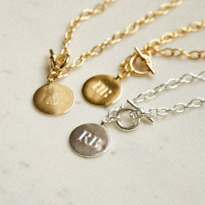 Daisy London Silver Engravable Medallion Necklace - MococoDaisy LondonEGN03_SLVNecklaces