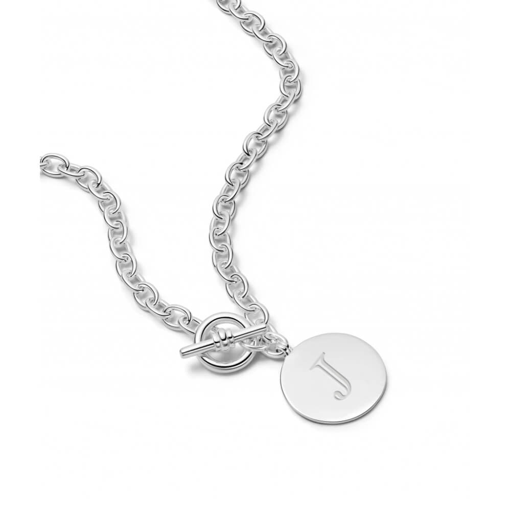 Daisy London Silver Engravable Medallion Necklace - MococoDaisy LondonEGN03_SLVNecklaces