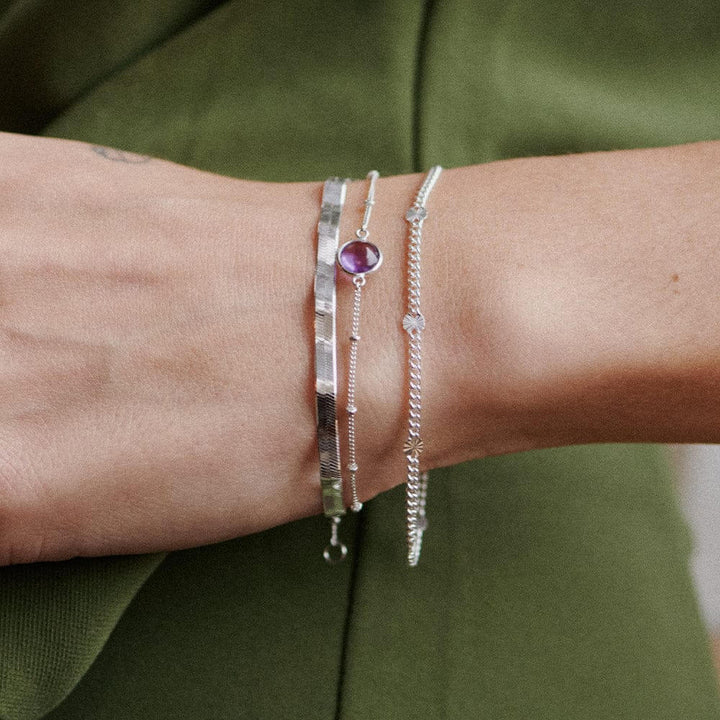 Daisy London Silver Estee Lalonde Sunburst Chain Bracelet image 1