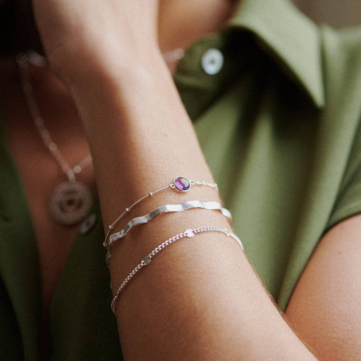 Daisy London Silver Estee Lalonde Sunburst Chain Bracelet image 2