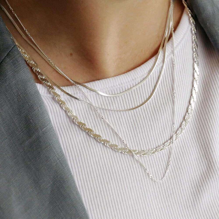 Daisy London Silver Estee Lalonde Forever Chain Necklace - MococoDaisy London3ELN25_SLVNecklaces