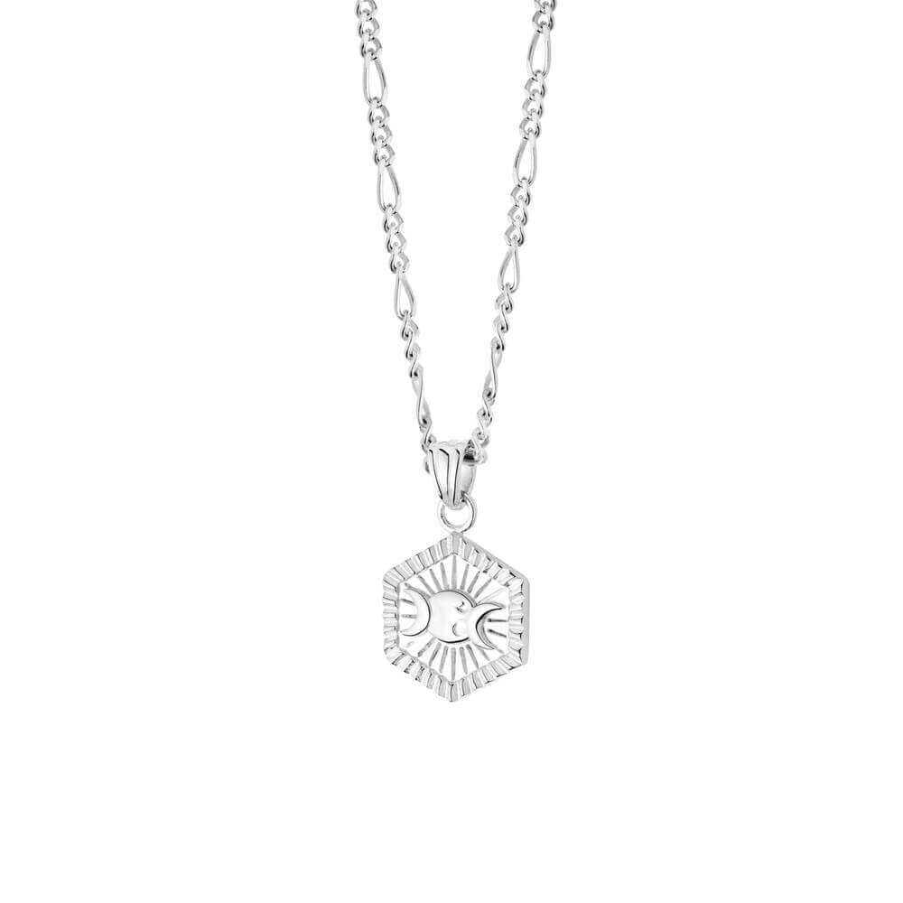 Daisy London Silver Estee Lalonde Goddess Hexagonal Necklace - MococoDaisy London2ELN17_SLVNecklaces