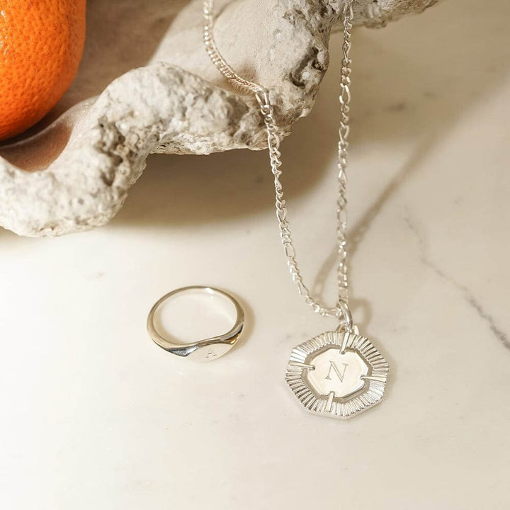 Daisy London Silver Estee Lalonde Octagonal Necklace - MococoDaisy LondonELN05_SLVNecklaces
