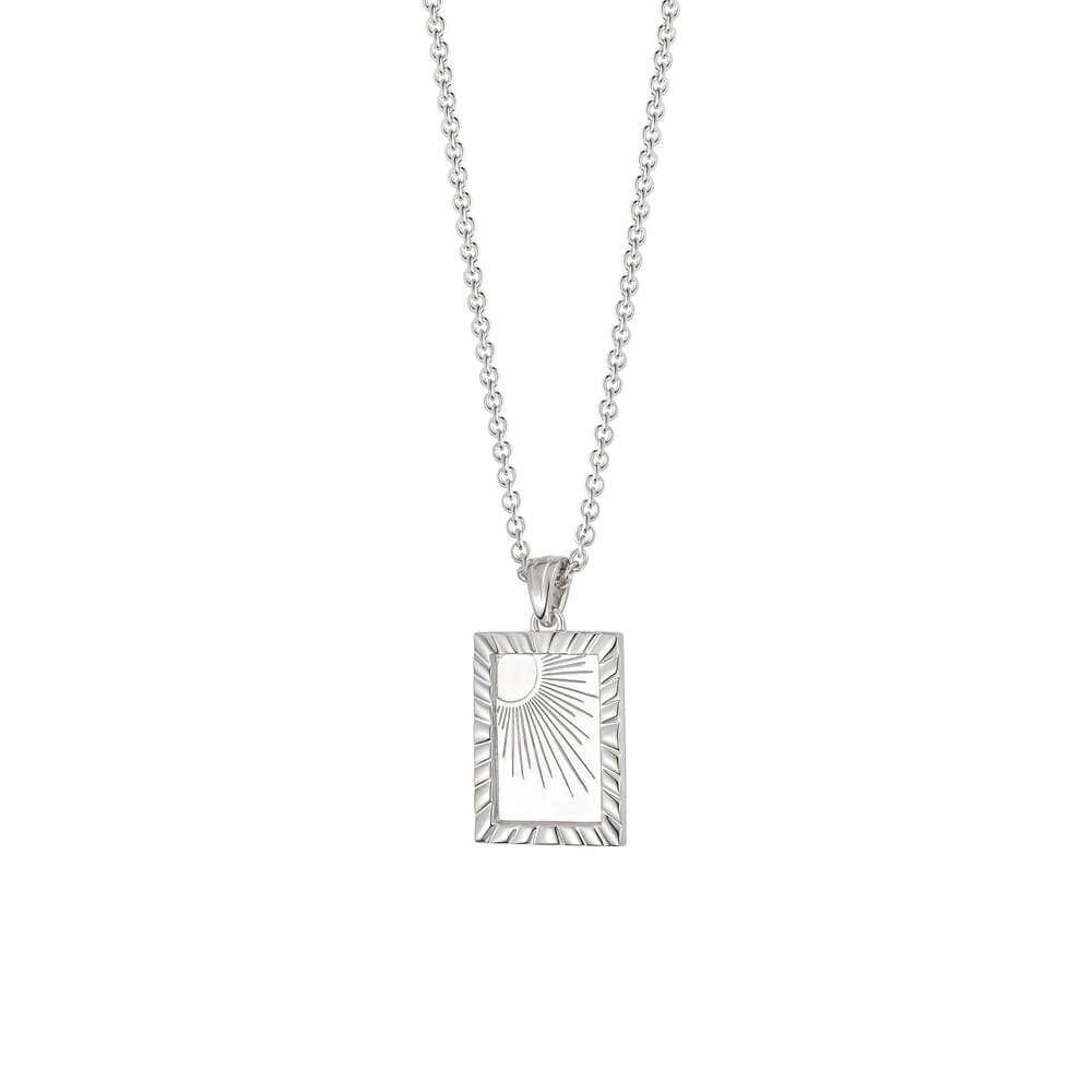 Daisy London Silver Estee Lalonde Rising Sun Frame Necklace - MococoDaisy LondonELN06_SLVNecklaces