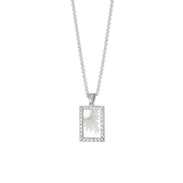 Daisy London Silver Estee Lalonde Rising Sun Frame Necklace - MococoDaisy LondonELN06_SLVNecklaces