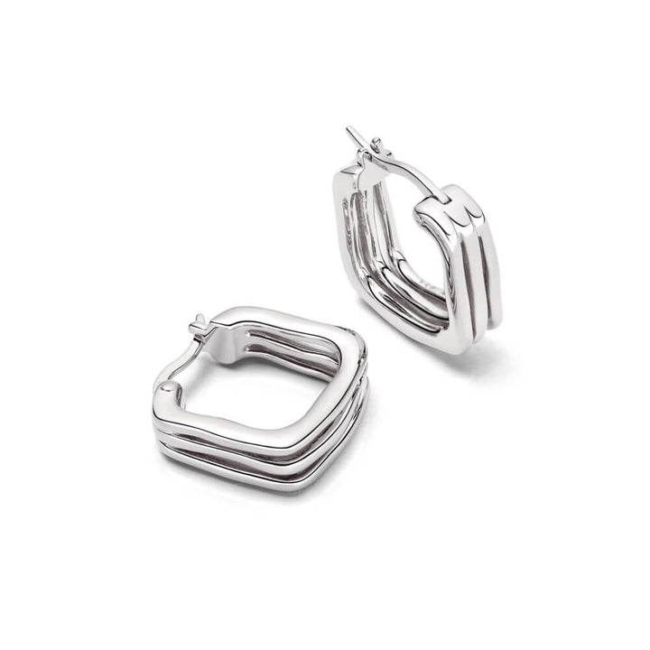 Daisy London Silver Estee Lalonde Sisterhood Hoop Earrings - MococoDaisy London2ELE19_SLVEarrings
