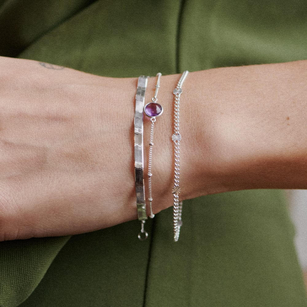 Daisy London Silver Estee Lalonde Sunburst Chain Bracelet - MococoDaisy LondonELBR07_SLVBracelets