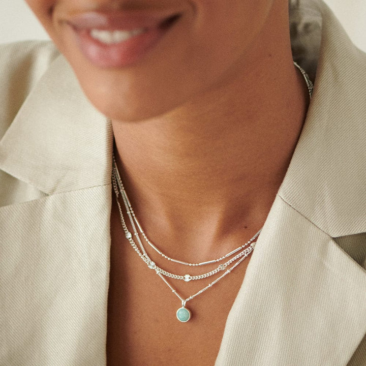 Daisy London Silver Estee Lalonde Sunburst Necklace - MococoDaisy LondonELN10_SLVNecklaces
