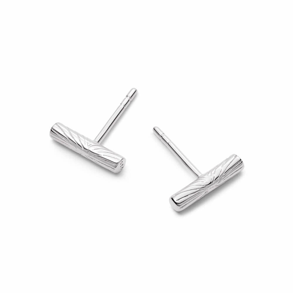 Daisy London Silver Estee Lalonde T Bar Stud Earrings - MococoDaisy LondonELE01_SLVEarrings