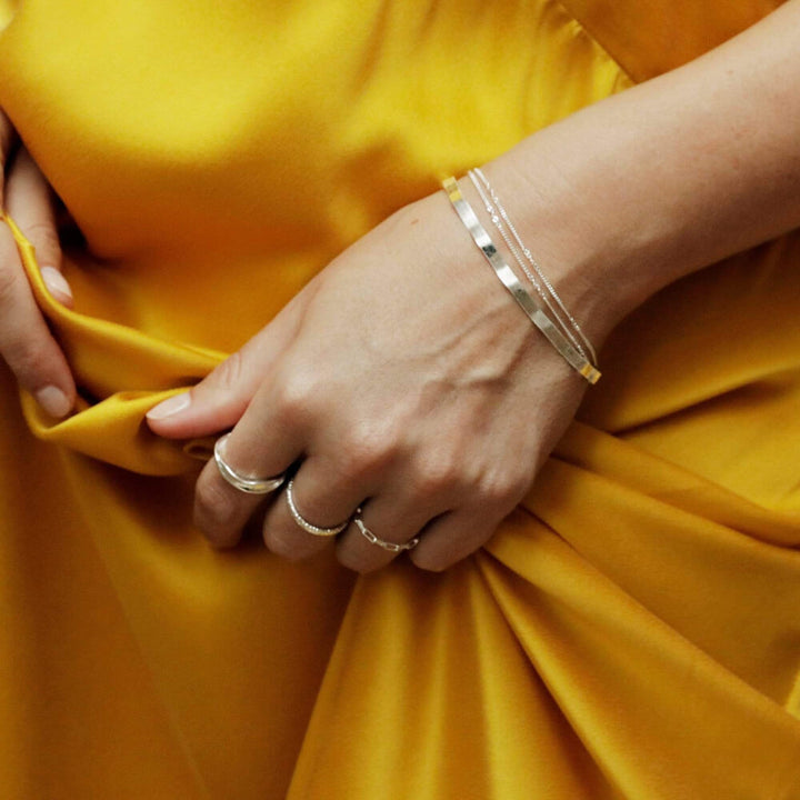 Daisy London Silver Forever Wavy Bracelet Set image 1