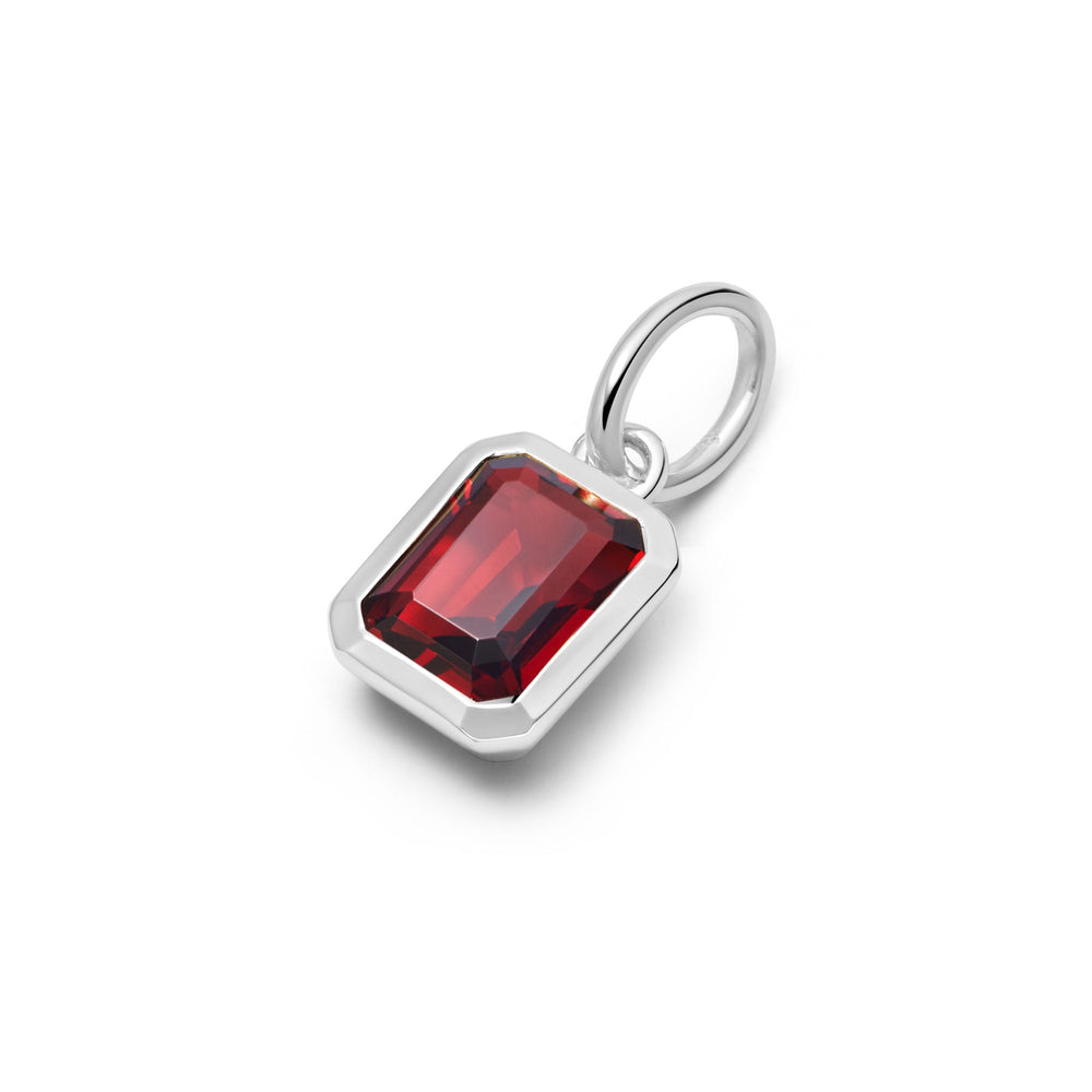 Daisy London Silver Garnet January Birthstone Charm Necklace - MococoDaisy LondonBS13_SLVNecklaces