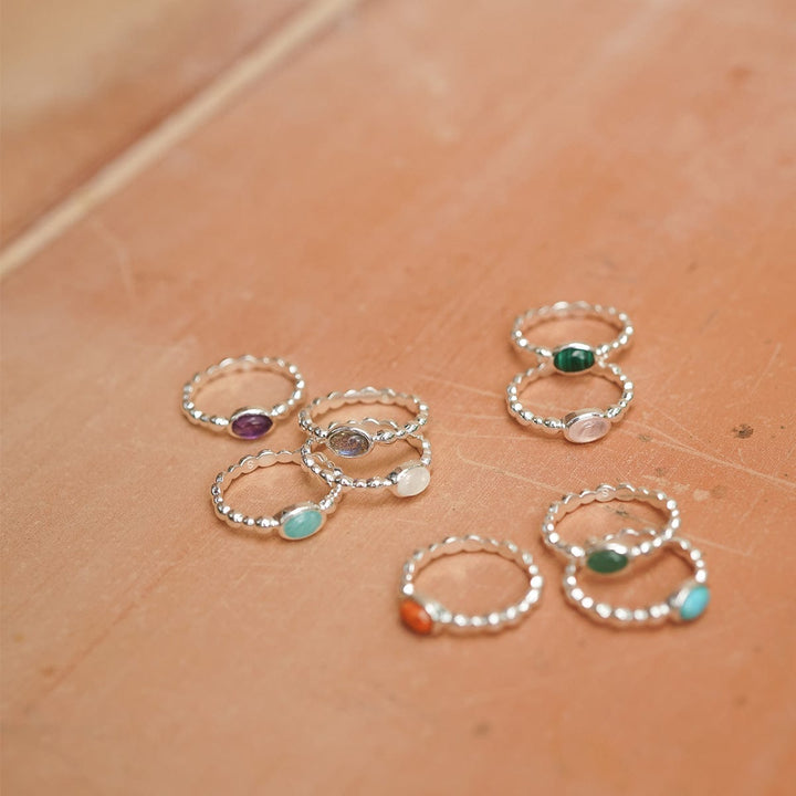 Daisy London Silver Healing Stone Ring - MococoDaisy LondonHR4005_SLV_XS5056104134757Rings