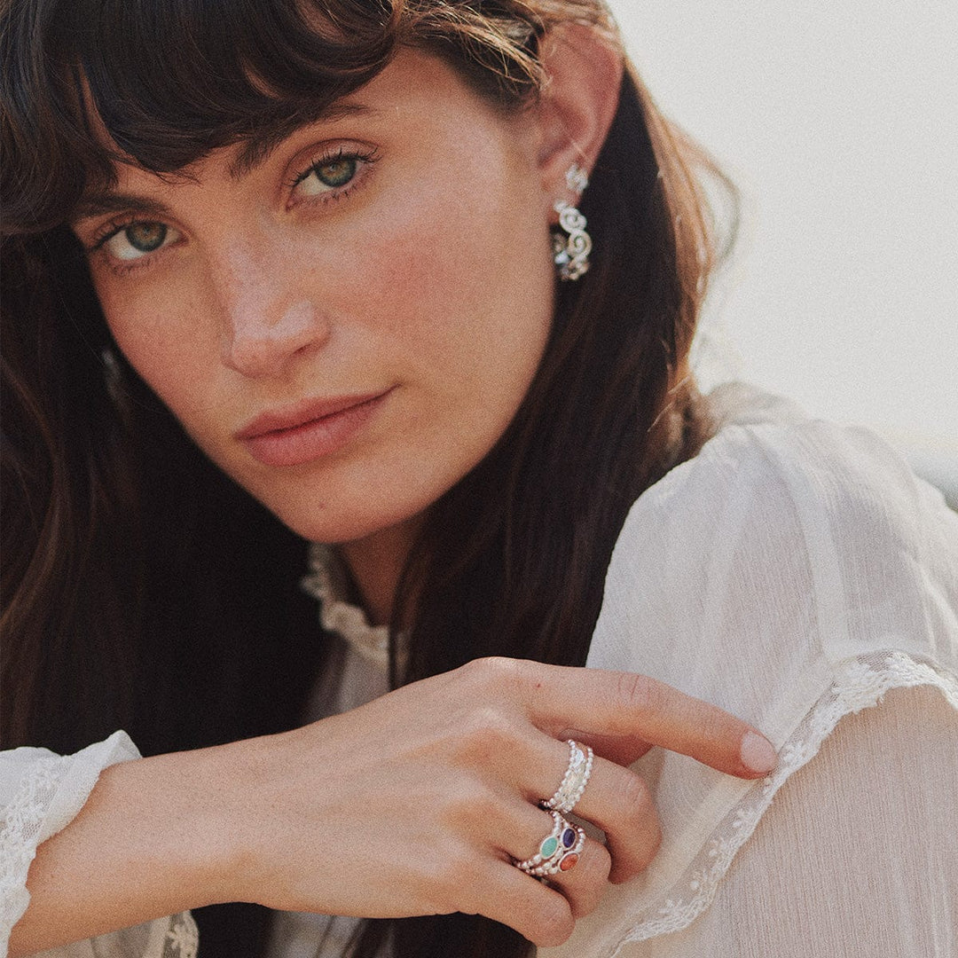 Daisy London Silver Healing Stone Ring - MococoDaisy LondonHR4005_SLV_XS5056104134757Rings