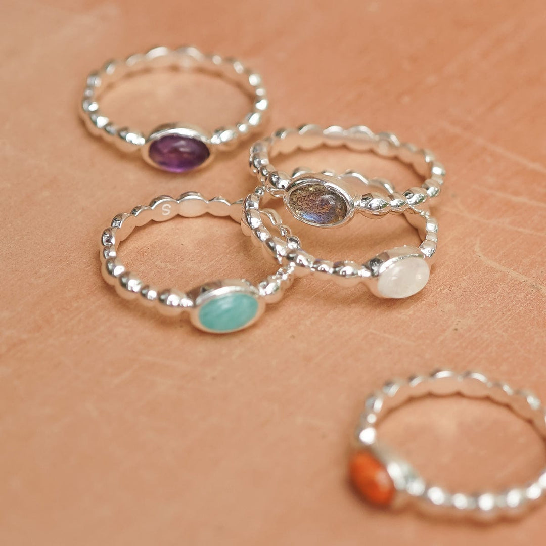 Daisy London Silver Healing Stone Ring - MococoDaisy LondonHR4005_SLV_XS5056104134757Rings