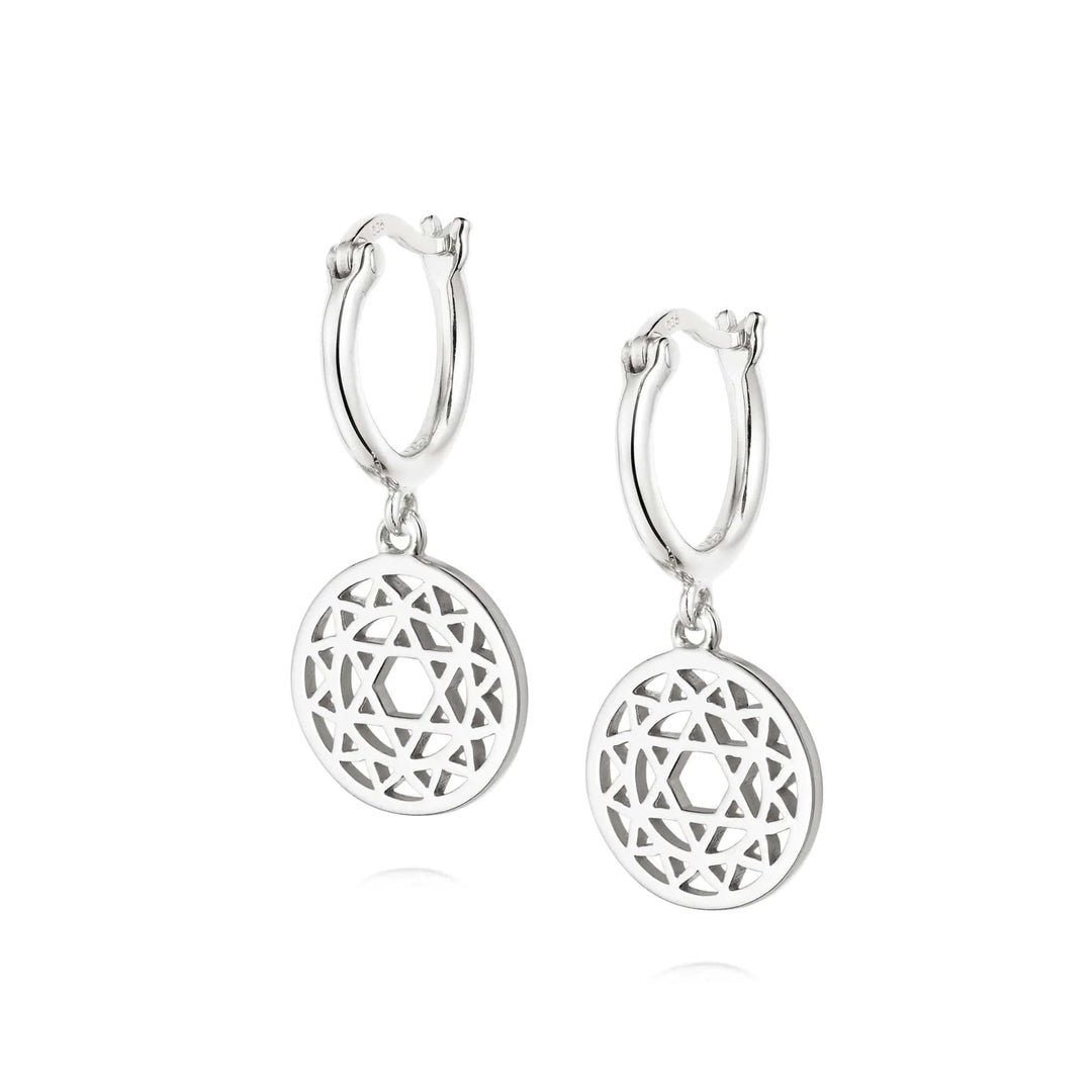 Daisy London Silver Heart Chakra Earrings - MococoDaisy LondonECHK10045055379310422Earrings
