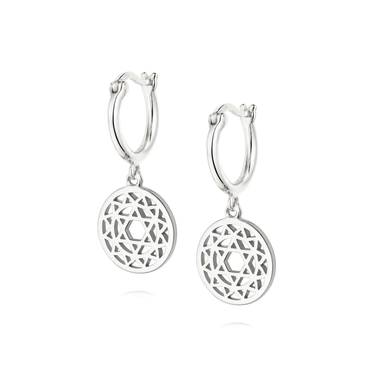 Daisy London Silver Heart Chakra Earrings - MococoDaisy LondonECHK10045055379310422Earrings