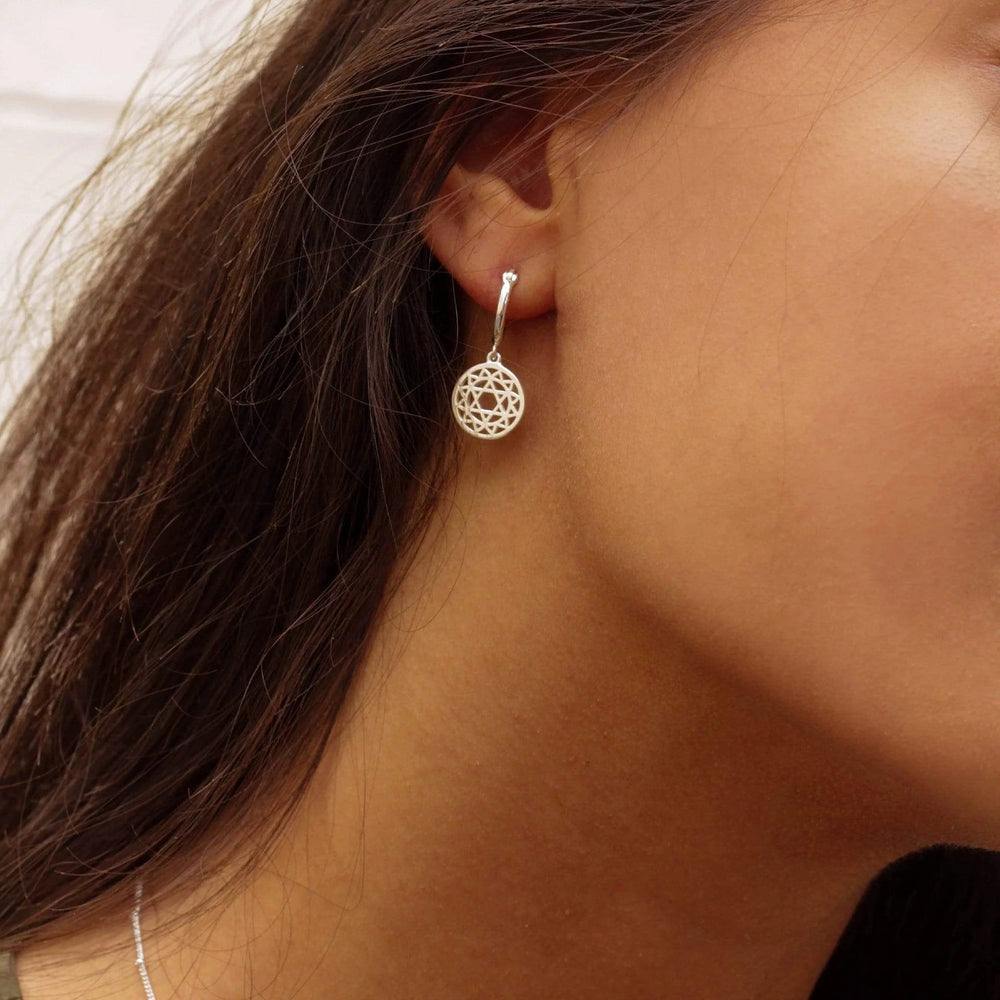 Daisy London Silver Heart Chakra Earrings - MococoDaisy LondonECHK10045055379310422Earrings