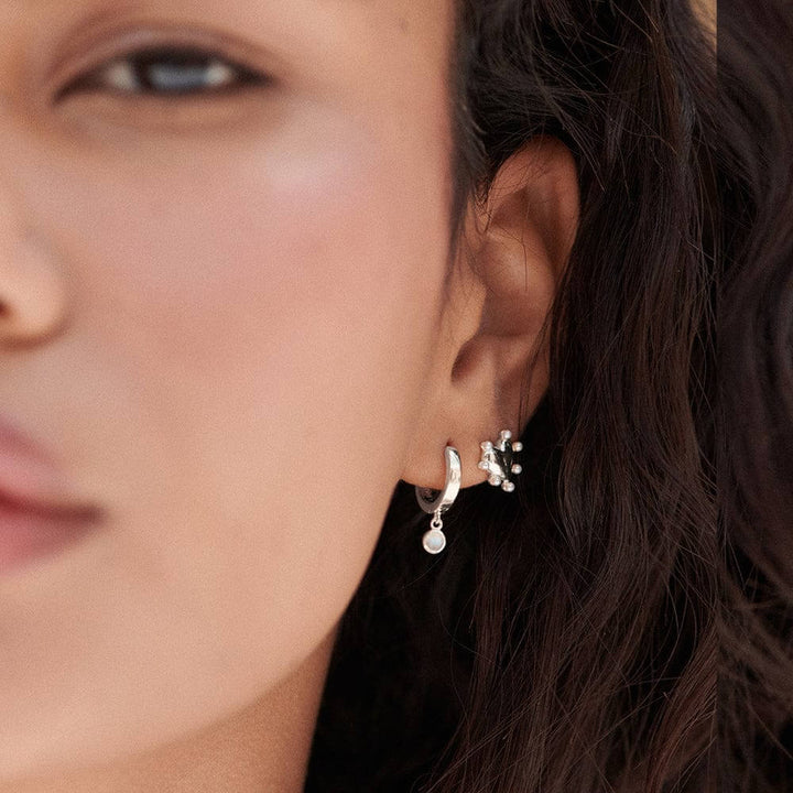 Daisy London Silver Heart Pearl Stud Earrings - MococoDaisy LondonHTE02_SLVEarrings