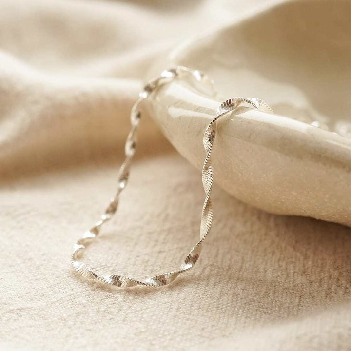 Daisy London Silver Helix Twisted Chain Layering Set - MococoDaisy LondonGSET197_SLVJewellery Sets