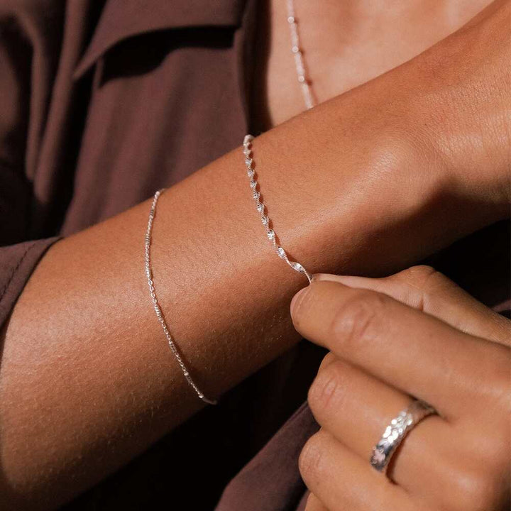 Daisy London Silver Helix Twisted Chain Layering Set - MococoDaisy LondonGSET197_SLVJewellery Sets
