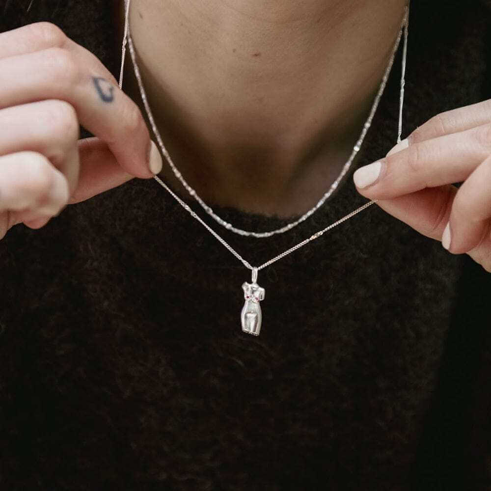 Daisy London Silver Limited Edition Pink Vita Necklace - MococoDaisy LondonAN06_SLVNecklaces