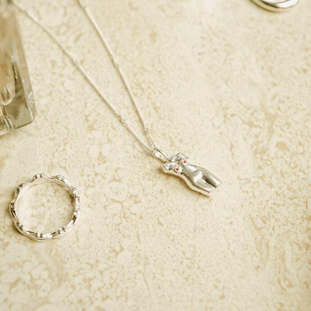 Daisy London Silver Limited Edition Pink Vita Necklace - MococoDaisy LondonAN06_SLVNecklaces