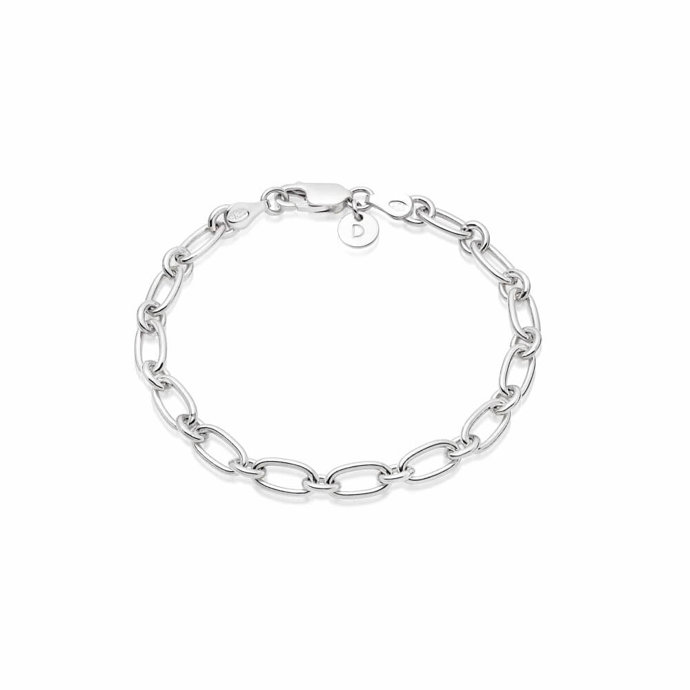 Daisy London Silver Linked Chain Bracelet - MococoDaisy LondonBRB8004_SLVBracelets
