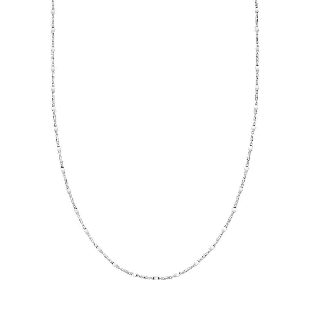 Daisy London Silver Long Tidal Twist Chain Necklace - MococoDaisy LondonSN20_SLVNecklaces