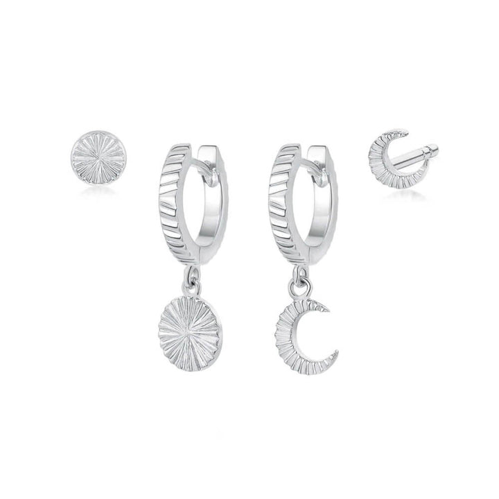 Daisy London Silver Luna Earring Stack - MococoDaisy LondonLSET25_SLVEarrings