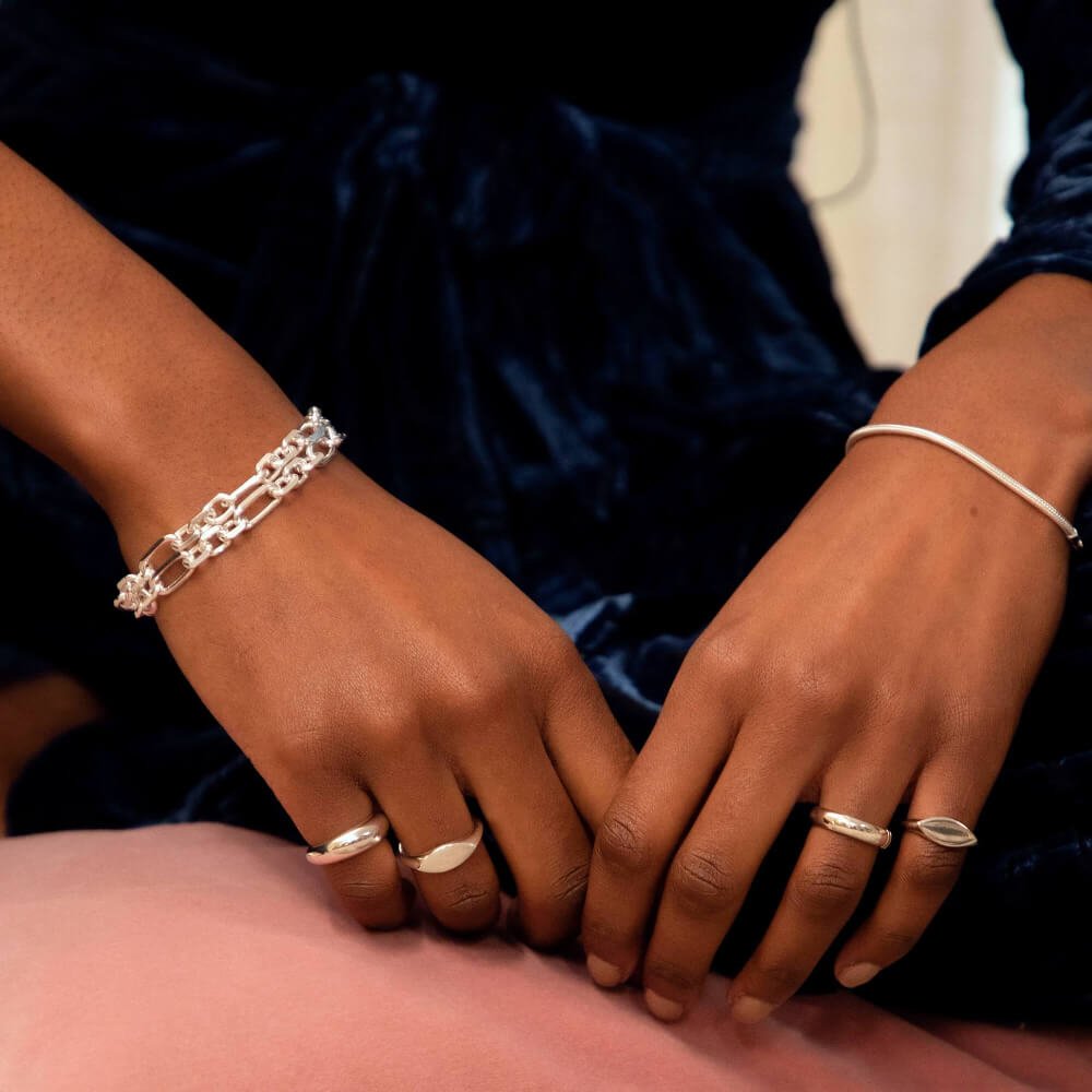 Daisy London Silver Magnus Chunky Chain Bracelet - MococoDaisy LondonRBR04_SLVBracelets