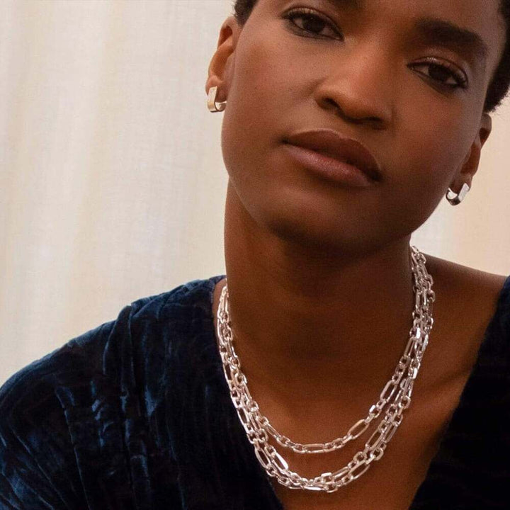 Daisy London Silver Magnus Chunky Chain Necklace - MococoDaisy LondonRN04_SLVNecklaces
