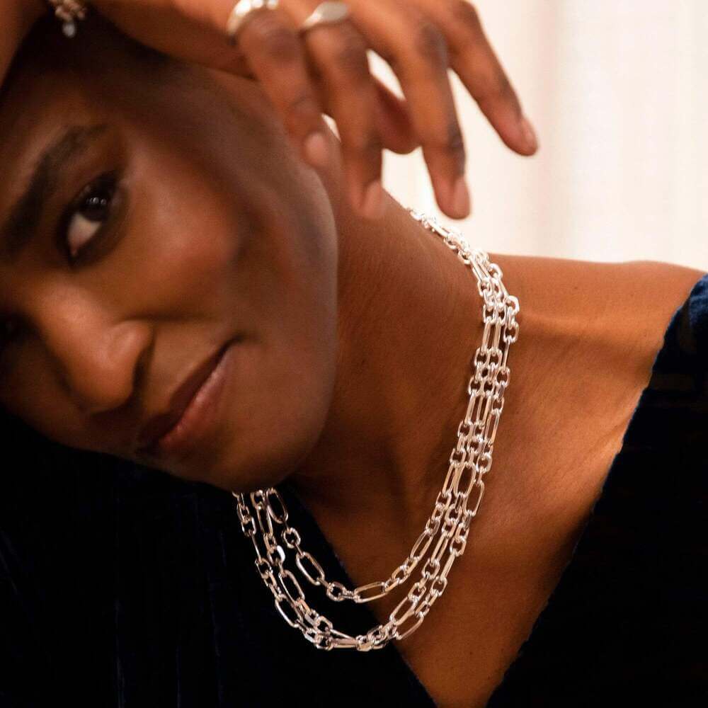 Daisy London Silver Magnus Chunky Chain Necklace - MococoDaisy LondonRN04_SLVNecklaces