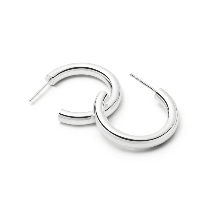 Daisy London Silver Midi Bold Hoop Earrings - MococoDaisy LondonE3119_SLVEarrings