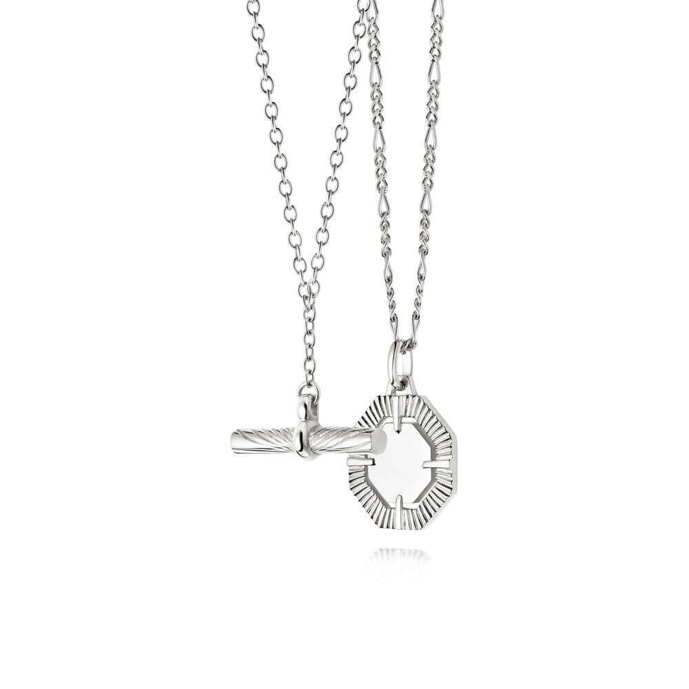 Daisy London Silver Modern Heirloom Necklace Layering Set - MococoDaisy LondonGSET32Jewellery Sets