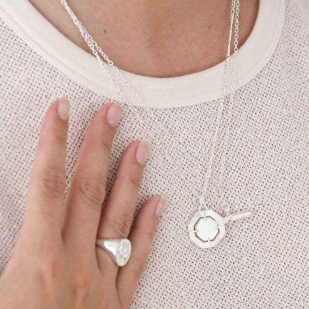 Daisy London Silver Modern Heirloom Necklace Layering Set - MococoDaisy LondonGSET32Jewellery Sets