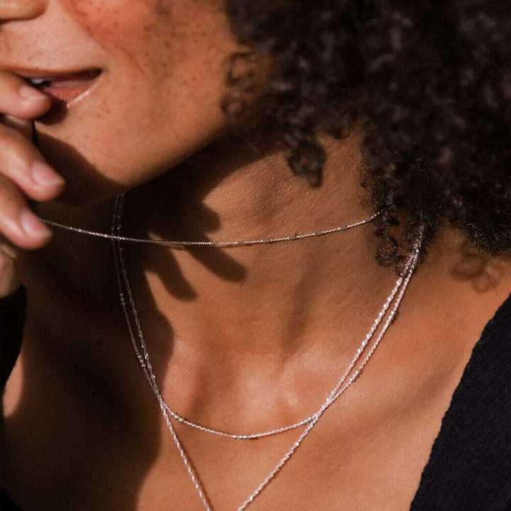 Daisy London Silver Nova Modern Chain Necklace - MococoDaisy LondonFCTUBE_SLVNecklaces