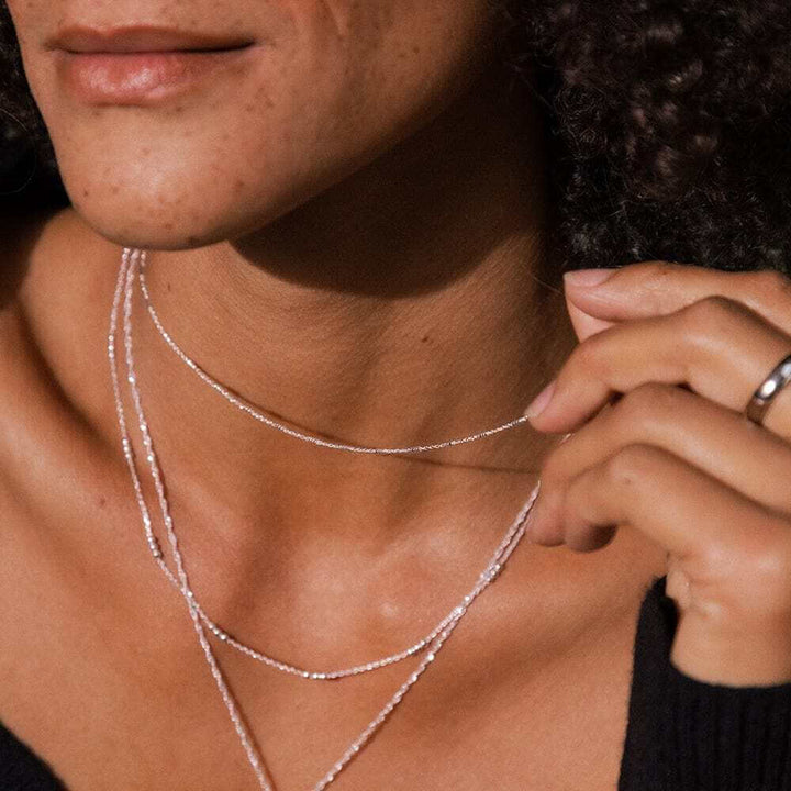 Daisy London Silver Nova Modern Chain Necklace - MococoDaisy LondonFCTUBE_SLVNecklaces