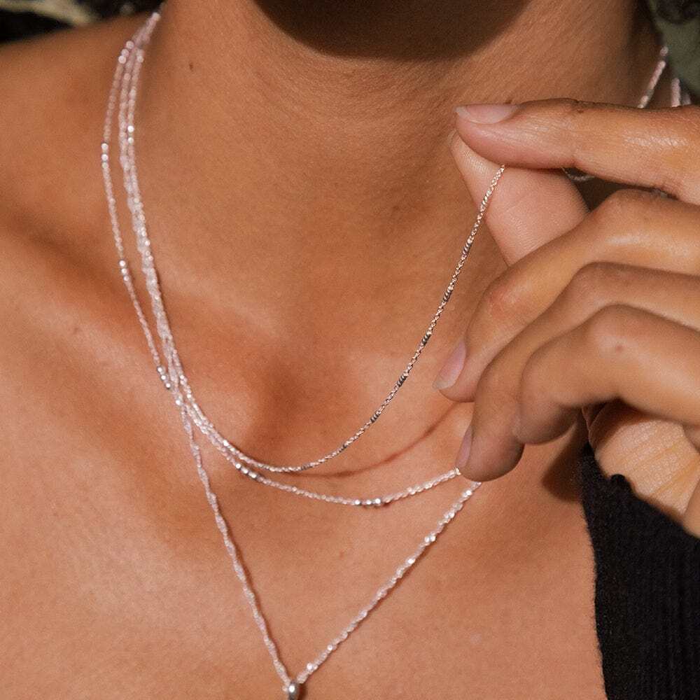 Daisy London Silver Nova Modern Chain Necklace - MococoDaisy LondonFCTUBE_SLVNecklaces