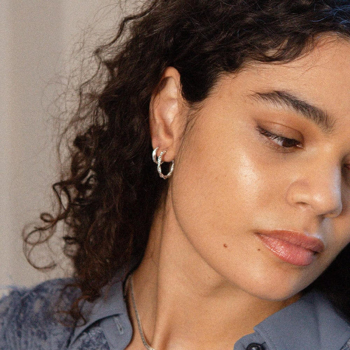 Daisy London Silver Organic Twist Earring Stack - MococoDaisy LondonGSET114_SLVEarrings
