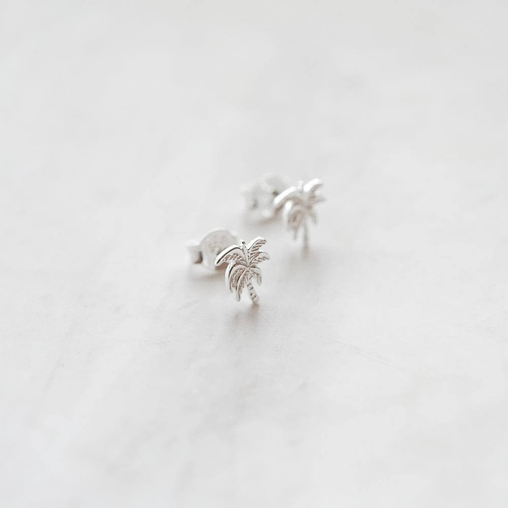 Daisy London Silver Palm Tree Stud Earrings - MococoDaisy LondonST03_SLVEarrings